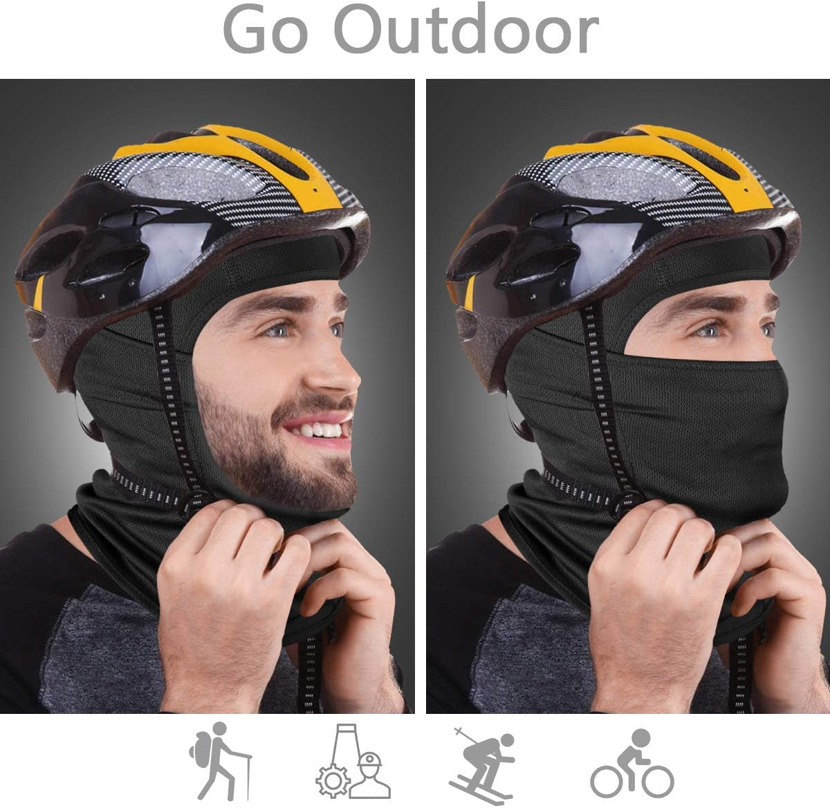 Ultimate Ski Mask for Men & Women - Lightweight Balaclava Face Cover & UV Protector for Motorcycle & Snowboard Adventures
