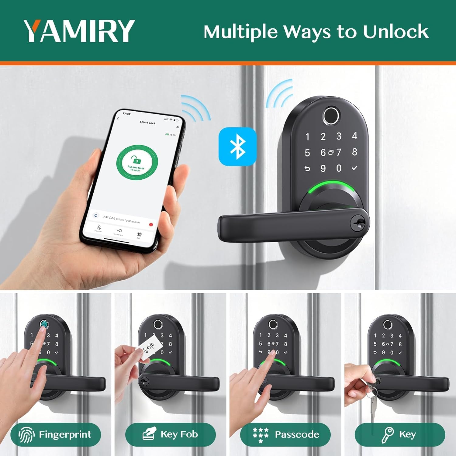 Revolutionary Smart Door Lock: Keyless Fingerprint Entry & Remote Passcode Generation - Easy DIY Installation!
