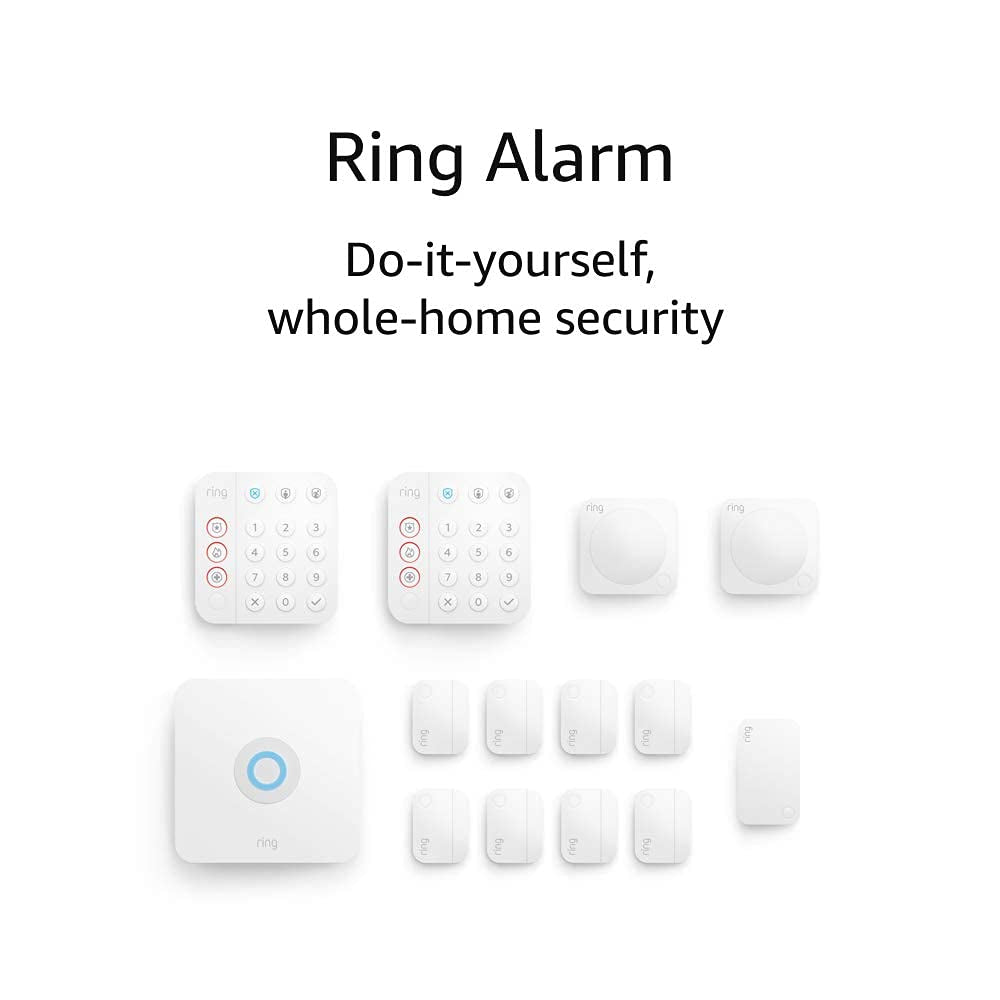 14-Piece Wireless Smart Home Security System Kit | Expandable | Easy Installation | Mobile App Control | 24/7 Professional Monitoring | Alexa Compatible