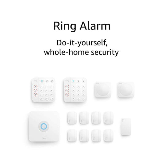 14-Piece Wireless Smart Home Security System Kit | Expandable | Easy Installation | Mobile App Control | 24/7 Professional Monitoring | Alexa Compatible