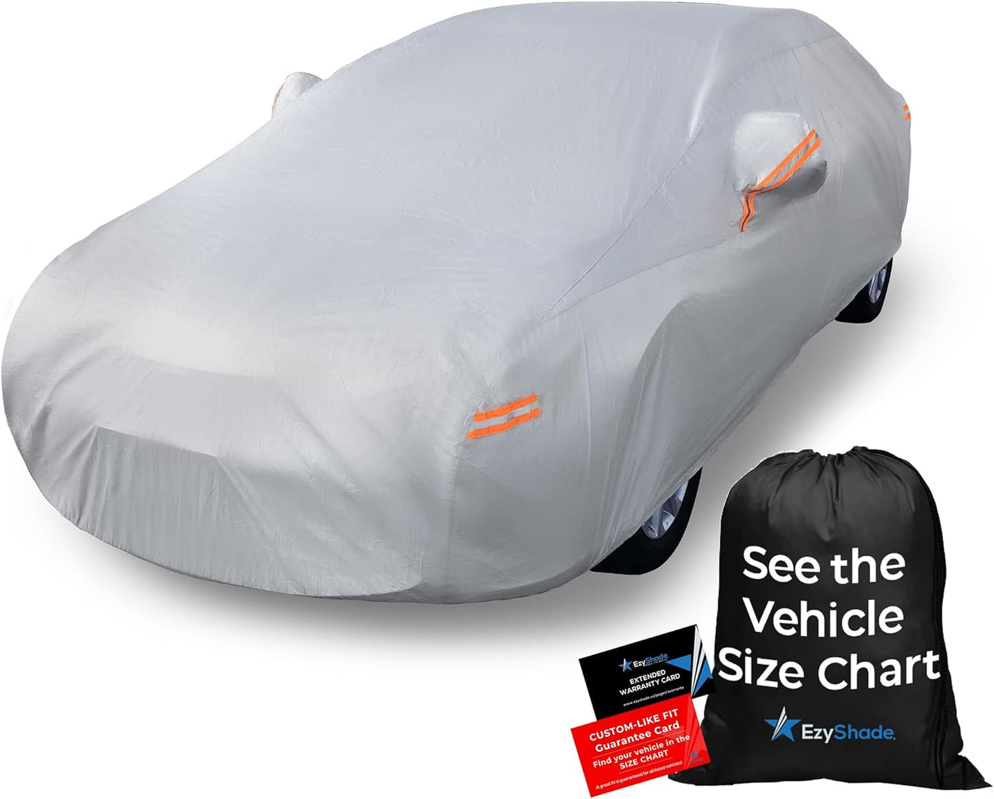 Ultimate 10-Layer Waterproof Car Cover for All Weather Protection - Fits SUVs & Sedans - Winter, Rain, Sun Shield - Size A4 (See Size Chart)