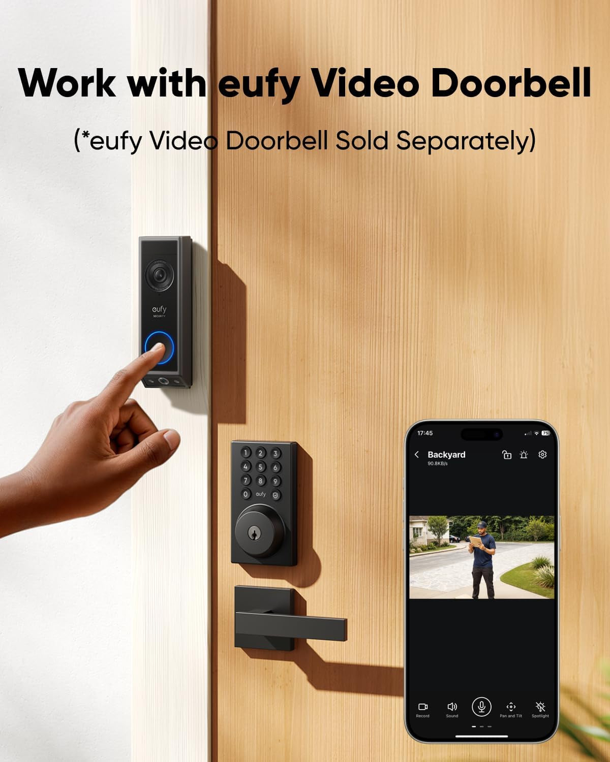 Smart Lock C30 - Keyless Entry Deadbolt with Built-In WiFi, Easy Installation & App Control, BHMA Grade 3 Security