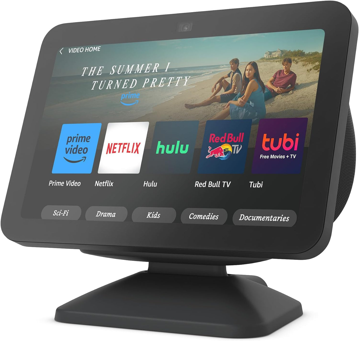 Echo Show 8 (3rd Generation) Adjustable Stand with USB-C Charging Port - Charcoal