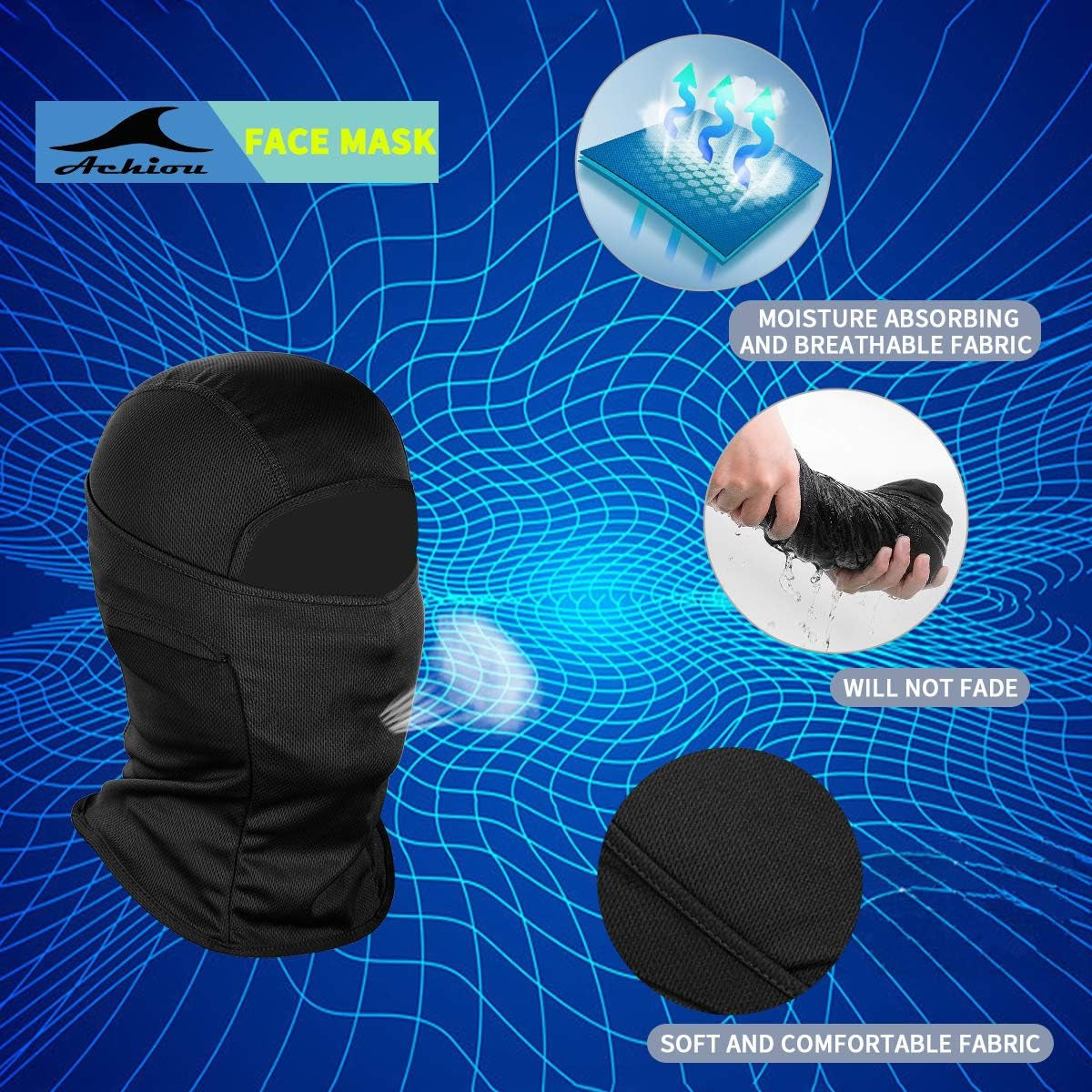 Ultimate Ski Mask for Men & Women - Lightweight Balaclava Face Cover & UV Protector for Motorcycle & Snowboard Adventures