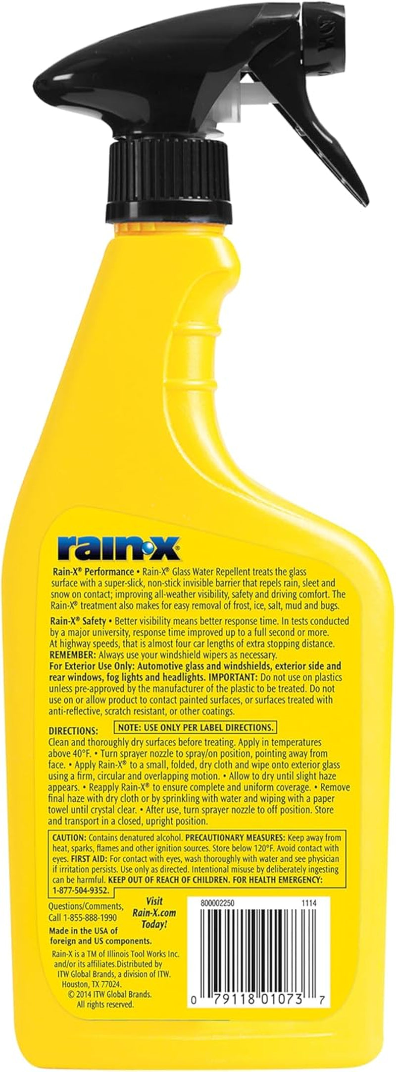 800002250 Glass Treatment Trigger - 16 Fl Oz for Enhanced Visibility in Wet Weather Conditions