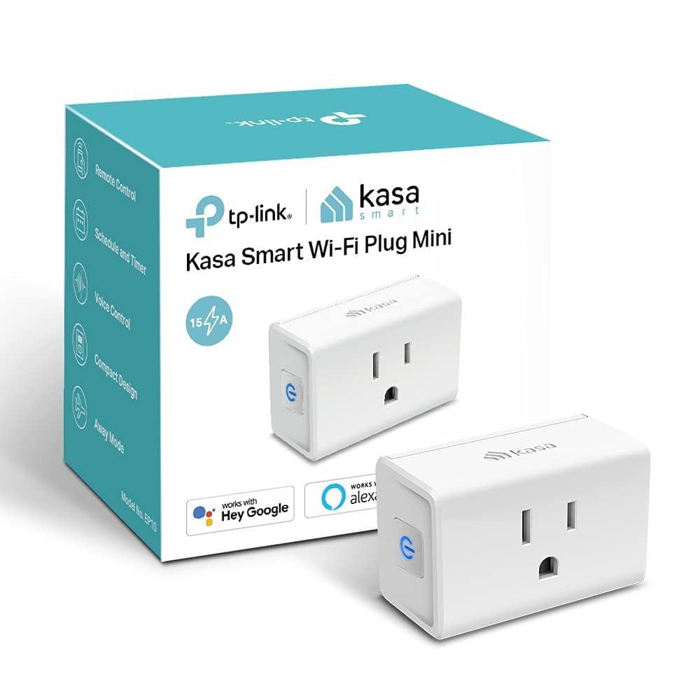 Ultra Mini 15A Smart Home Wi-Fi Outlet, Compatible with Alexa, Google Home & IFTTT, No Hub Required, UL Certified, 2.4G Wi-Fi Only, Pack of 2, White