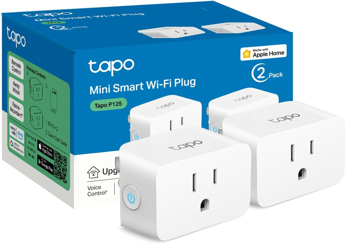 Smart Plug Mini (3-Pack) - Matter Supported, 15A/1800W, Easy Setup, Works with Apple Home, Alexa & Google Home, UL Certified, Compact Design, White