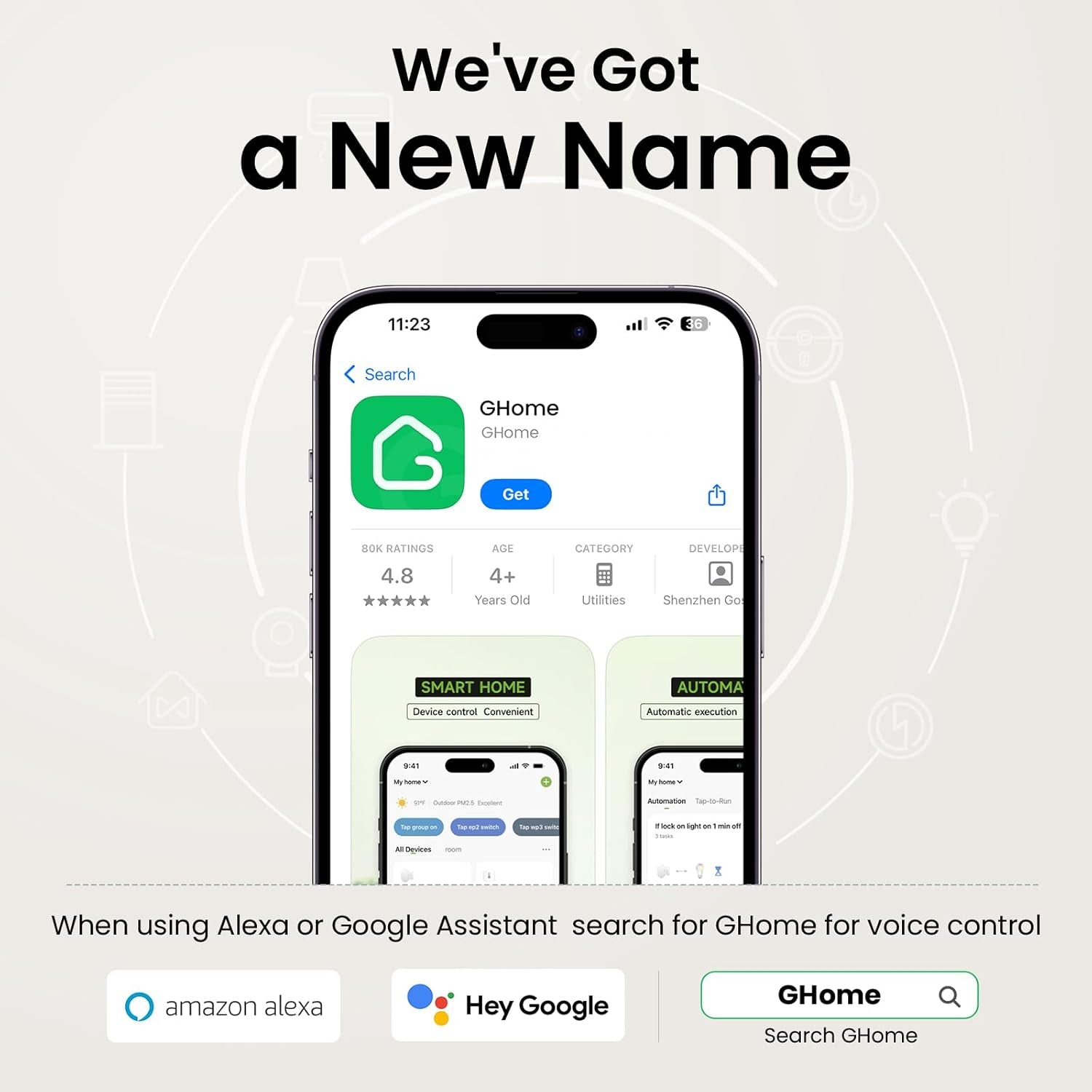 Mini WiFi Smart Outlet Plug Compatible with Alexa and Google Home, App-Controlled Timer Outlet, 2.4GHz Network Only, No Hub Required, ETL and FCC Certified (Pack of 4), White