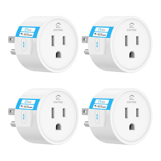 Smart Plug 2025 - 15A Upgrade, Dual Bluetooth & Wi-Fi Connectivity, Voice and Remote Control, Indoor Outlet Timer Compatible with Alexa & Google, 2.4GHz Wi-Fi Only
