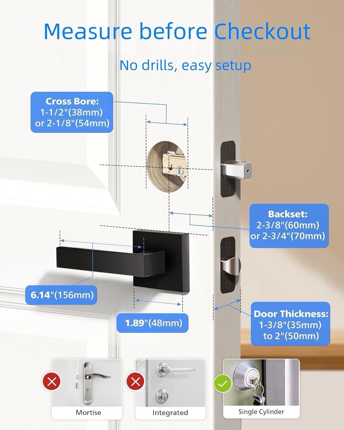 Wi-Fi Enabled Smart Deadbolt Lock with Keyless Entry, Compatible with Alexa and Google Assistant, Remote Access, Built-In Wi-Fi, App Control, Fingerprint and Passcode Unlock, Auto Lock Feature