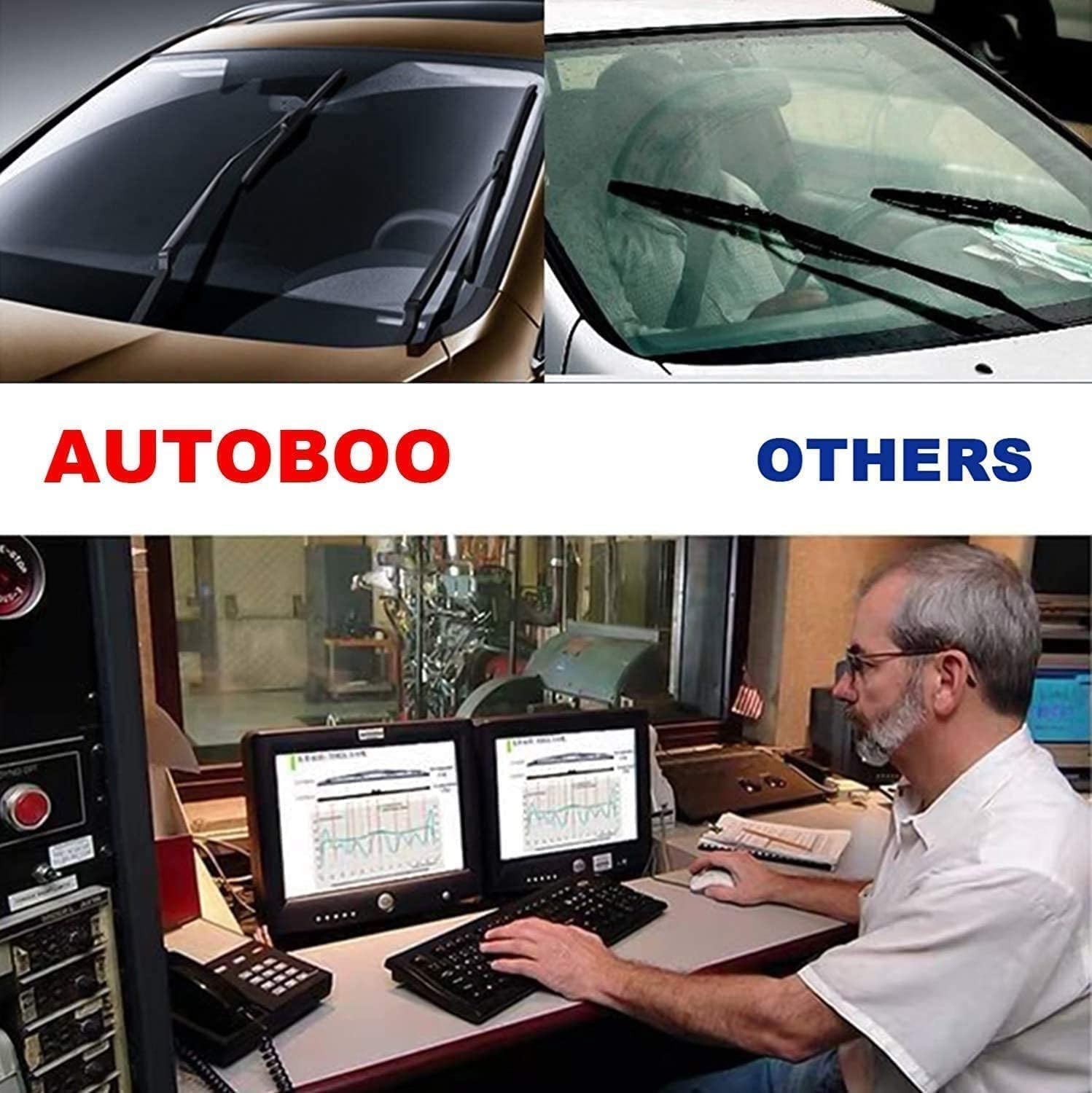 Premium Windshield Wiper Blade Set for Subaru Crosstrek & Impreza (26"+16"+12") - Original Factory Quality Replacement (Pack of 3)