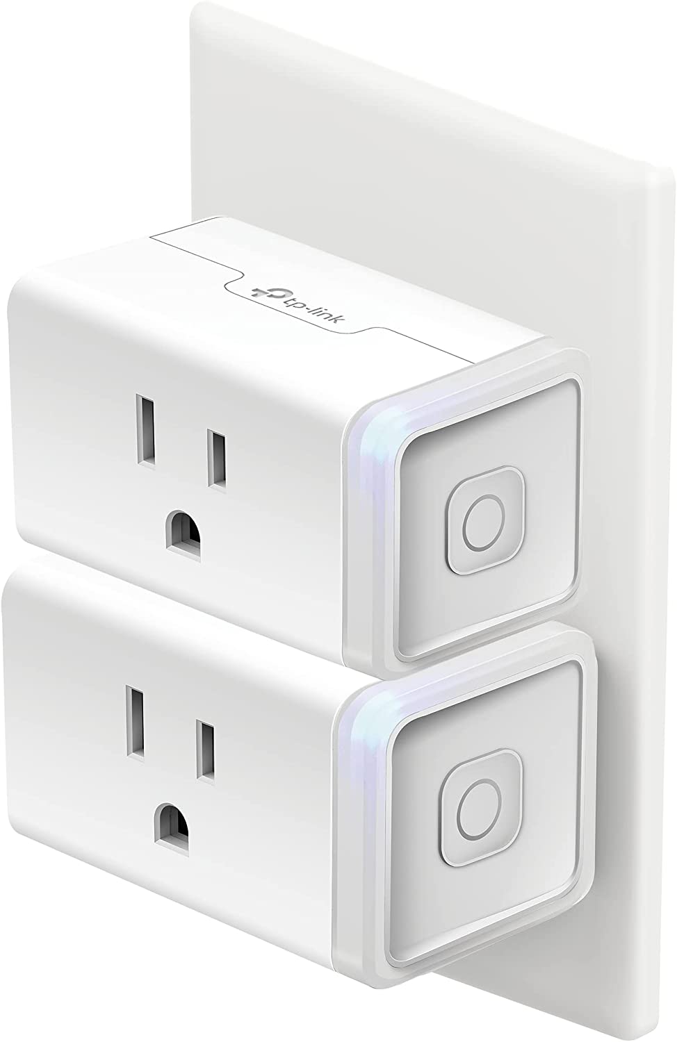 Smart Home Wi-Fi Outlet Plug HS103P2 - Compatible with Alexa, Echo, Google Home & IFTTT, No Hub Required, Remote Control, 15 Amp, UL Certified (Pack of 2) - White
