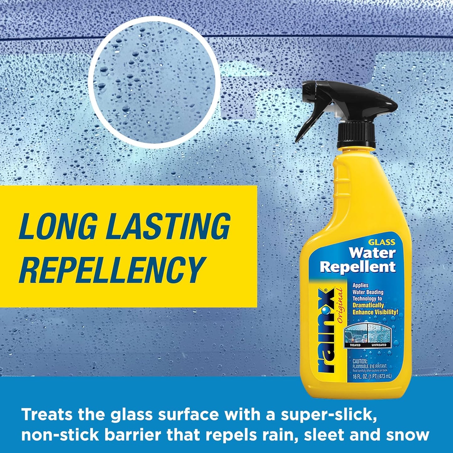 800002250 Glass Treatment Trigger - 16 Fl Oz for Enhanced Visibility in Wet Weather Conditions