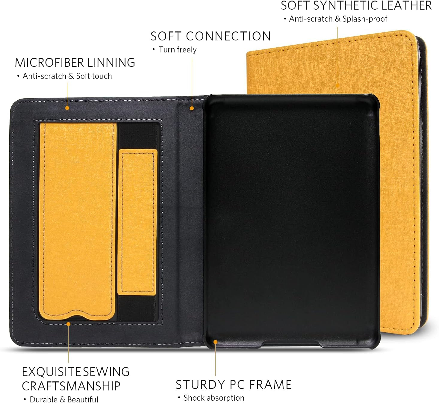 Kindle Paperwhite Case - Premium PU Leather Cover with Auto Sleep/Wake Feature for Signature Edition and 11th Generation (2021)