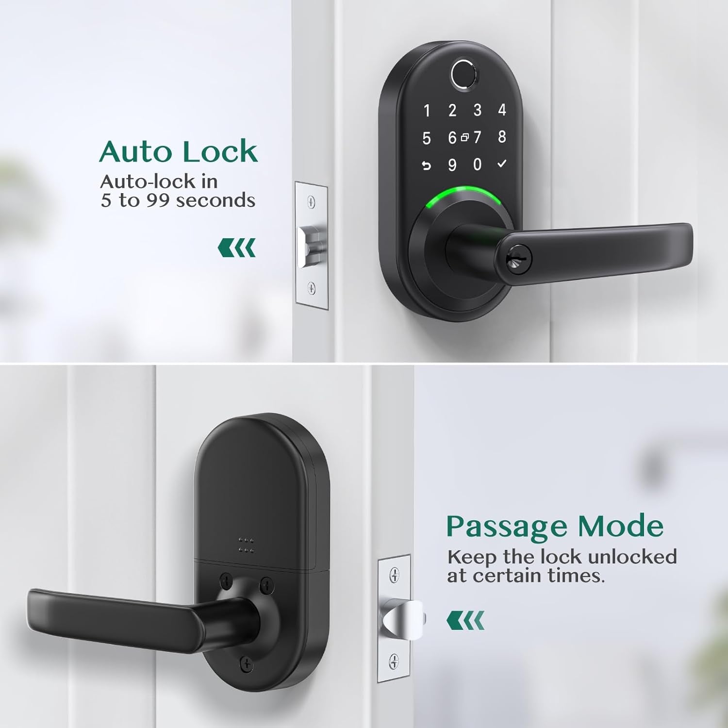 Revolutionary Smart Door Lock: Keyless Fingerprint Entry & Remote Passcode Generation - Easy DIY Installation!