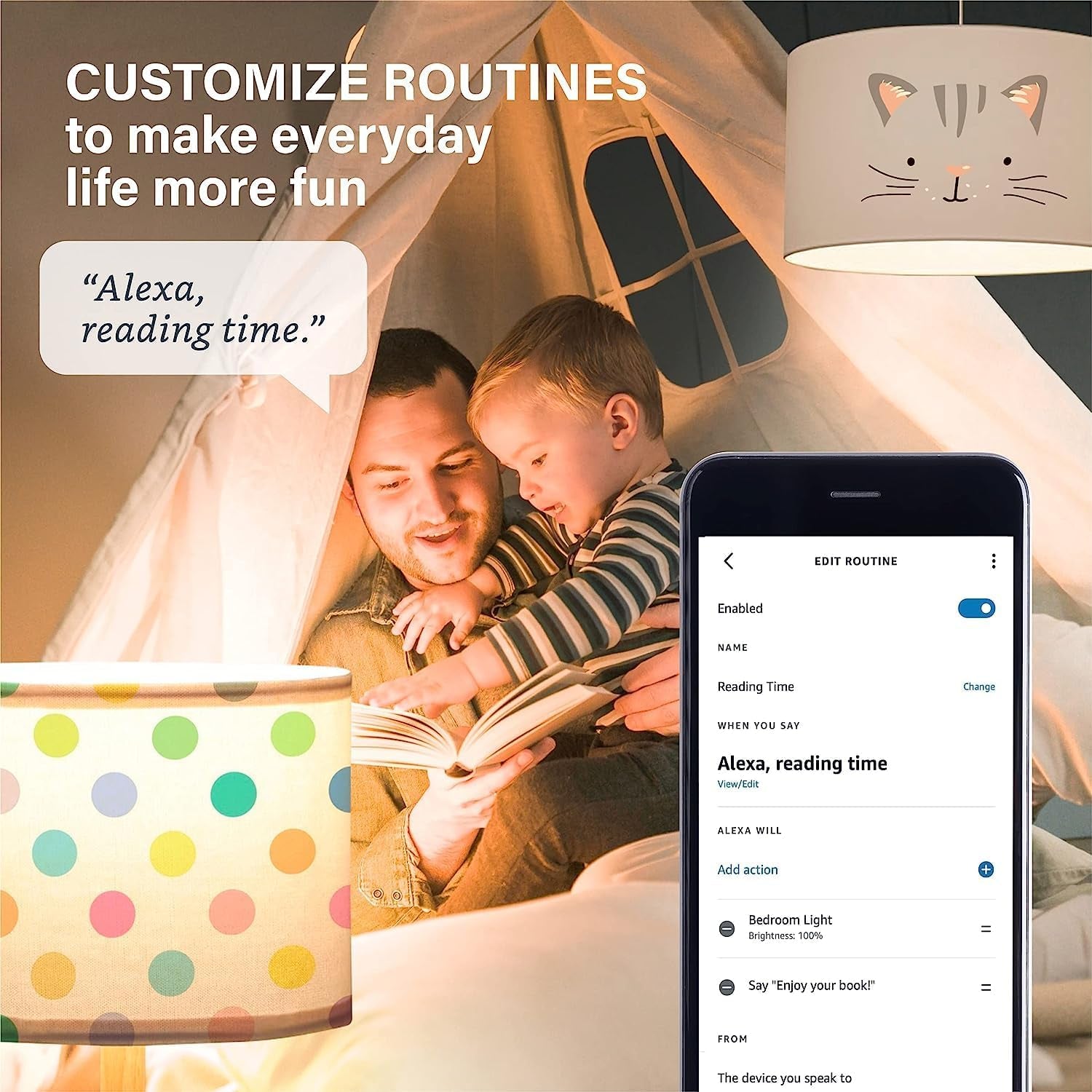 Alexa-Compatible Smart Light Bulb, S1 Auto Pairing, Warm White, Bluetooth Mesh Technology, E26 Base, 60W Equivalent, 800 Lumens, Single Pack