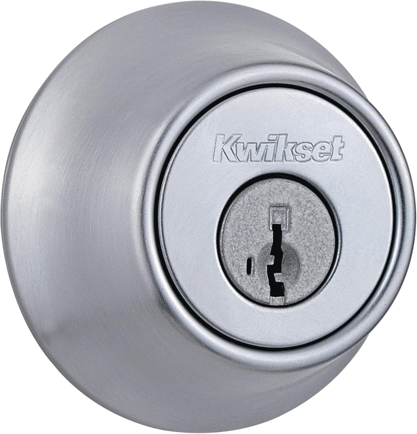 Contemporary Matte Black Deadbolt Lock - Keyed Front Entry, Pick Resistant Smartkey Security, Single Cylinder Design