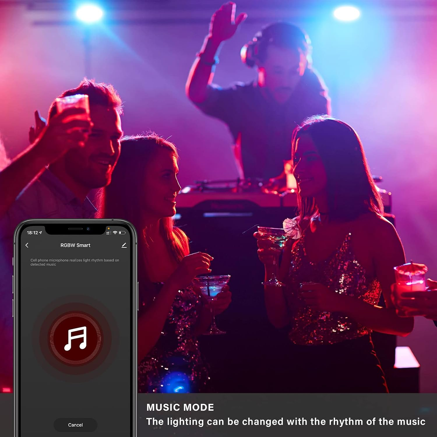 6-Inch LED Smart Slim Recessed Pot Light with WiFi APP and Voice Control, 120VAC, 13W, 1000LM, RGB + 2700K-6000K, ETL, FCC, and IC Rated, Wet Location Compatible with Alexa/Google Home, Pack of 4