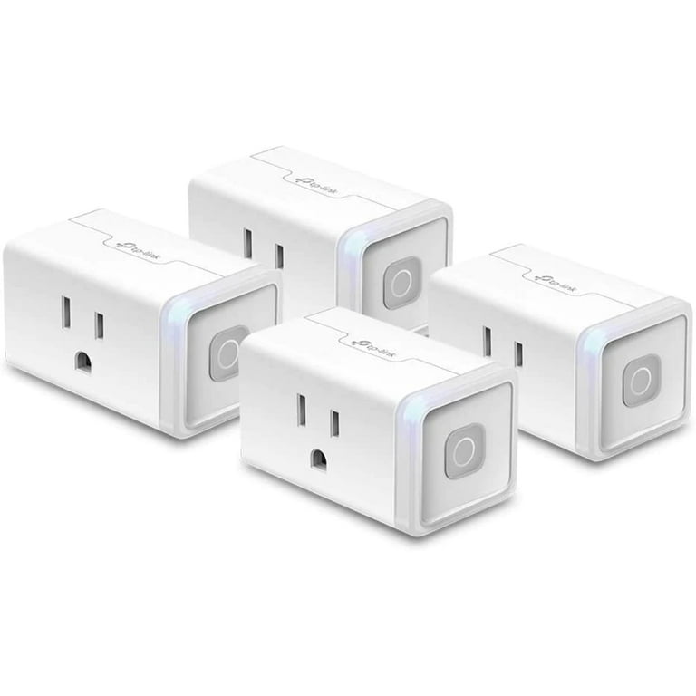 Smart Home Wi-Fi Outlet HS103P4 - Compatible with Alexa, Echo, Google Home & IFTTT, No Hub Required, Remote Control, 15 Amp, UL Certified, Pack of 4, White