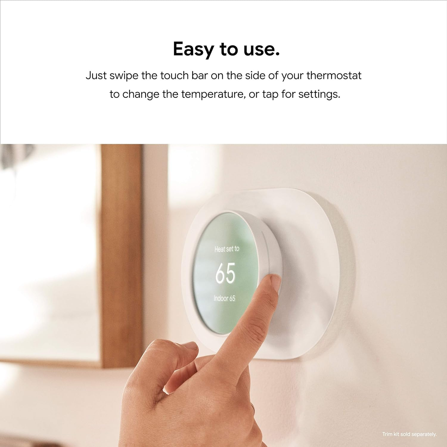 Nest Smart Wi-Fi Programmable Thermostat for Home - Snow Edition