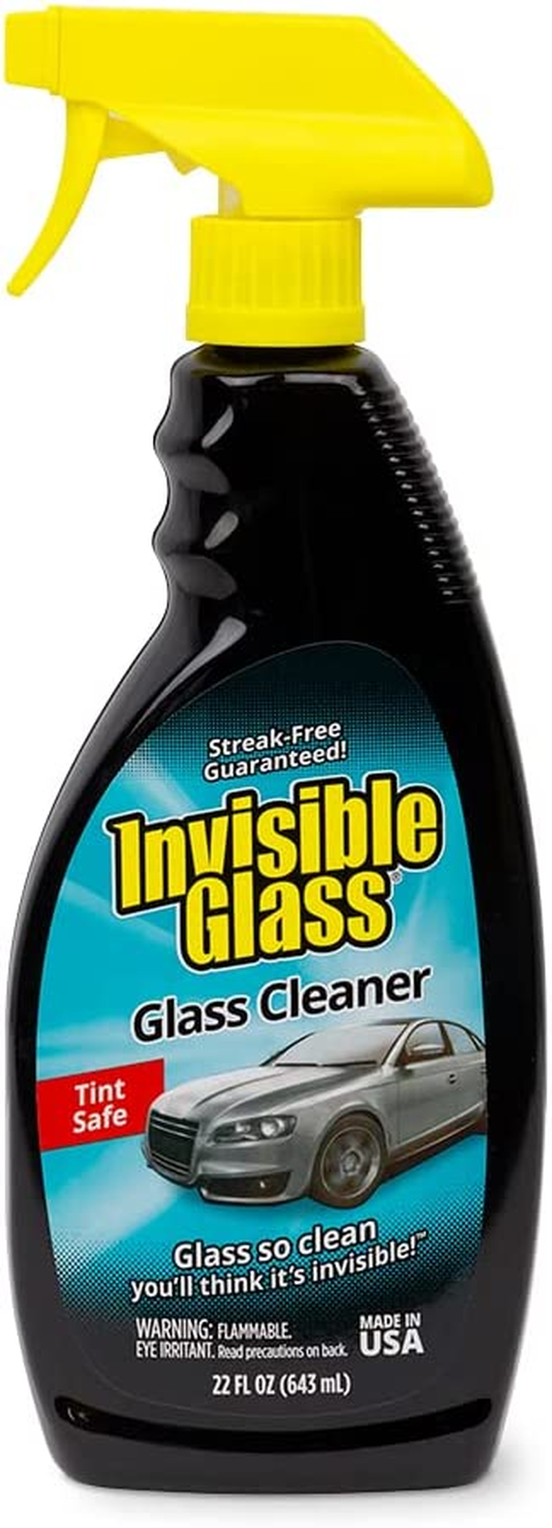 Premium Streak-Free Glass Cleaner - 22 oz Ammonia-Free Formula for Auto & Home - Safe for Tinted Windows & Mirrors