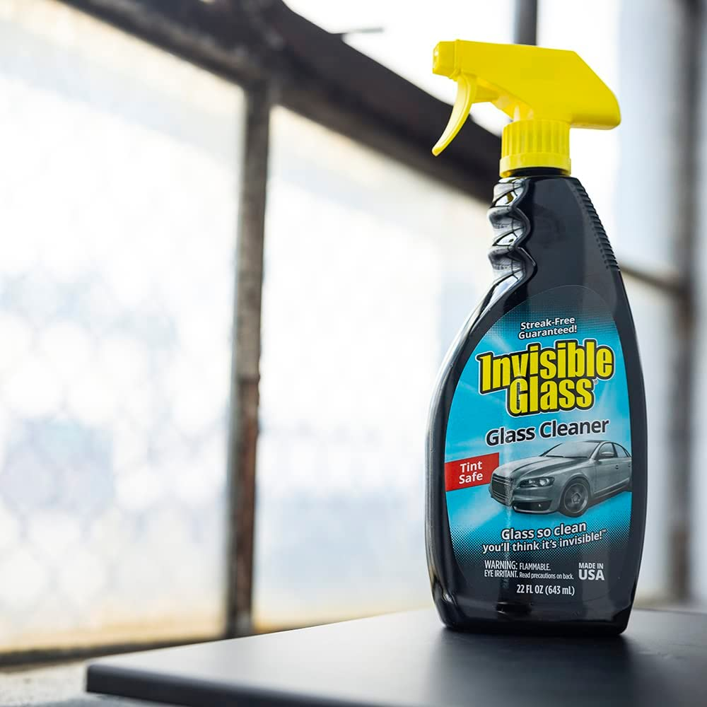 Premium Streak-Free Glass Cleaner - 22 oz Ammonia-Free Formula for Auto & Home - Safe for Tinted Windows & Mirrors