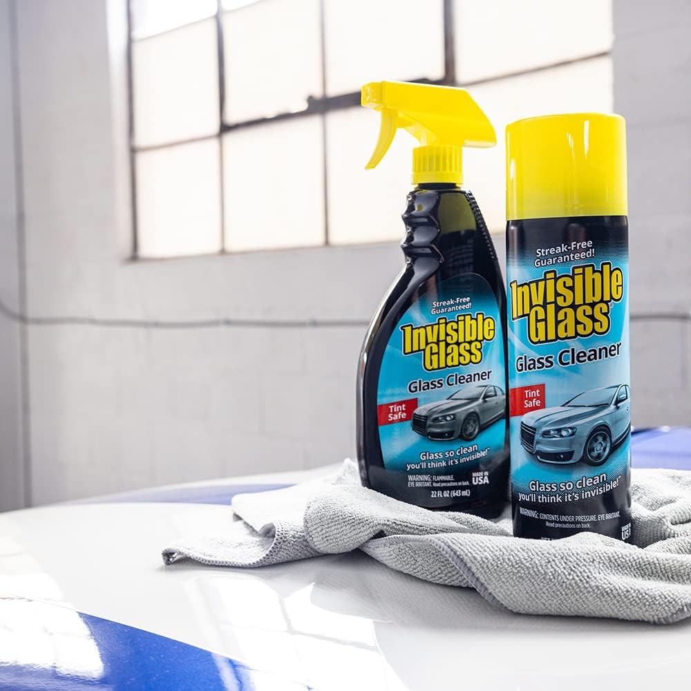 Premium Streak-Free Glass Cleaner - 22 oz Ammonia-Free Formula for Auto & Home - Safe for Tinted Windows & Mirrors