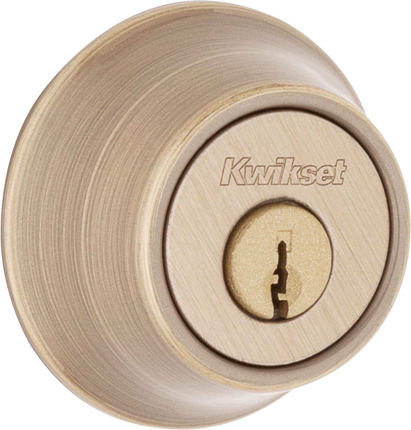 Contemporary Matte Black Deadbolt Lock - Keyed Front Entry, Pick Resistant Smartkey Security, Single Cylinder Design