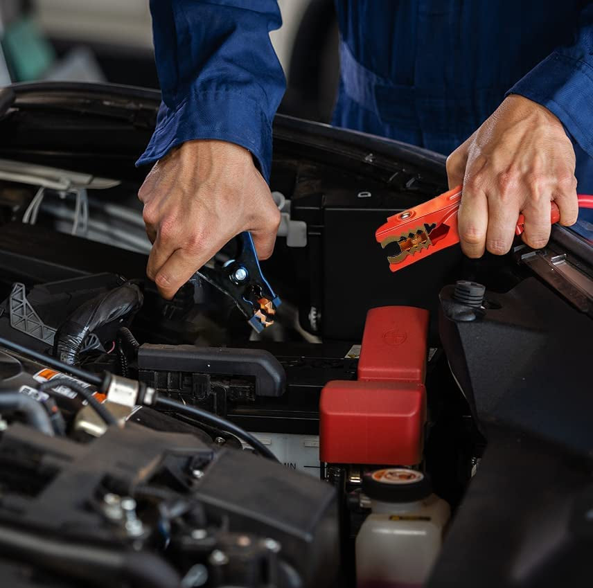 Heavy-Duty 16ft Jumper Cables for Car Battery - Automotive Booster Cables with Carrying Bag for Quick Jump Starts