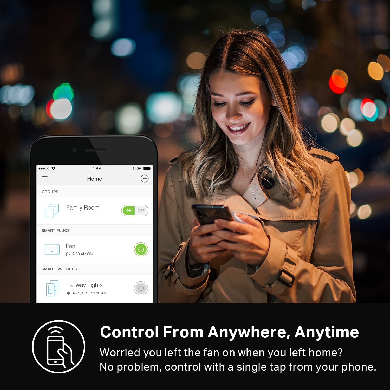 Mini Smart Plug (15A) - Apple HomeKit Compatible, Works with Siri, Alexa & Google Home, UL Certified, App Control, Scheduling & Timer, 2.4G WiFi Only, Pack of 4, White