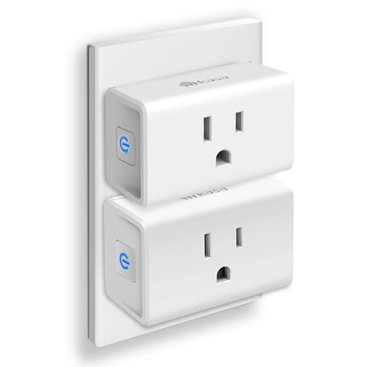 Ultra Mini 15A Smart Home Wi-Fi Outlet, Compatible with Alexa, Google Home & IFTTT, No Hub Required, UL Certified, 2.4G Wi-Fi Only, Pack of 2, White
