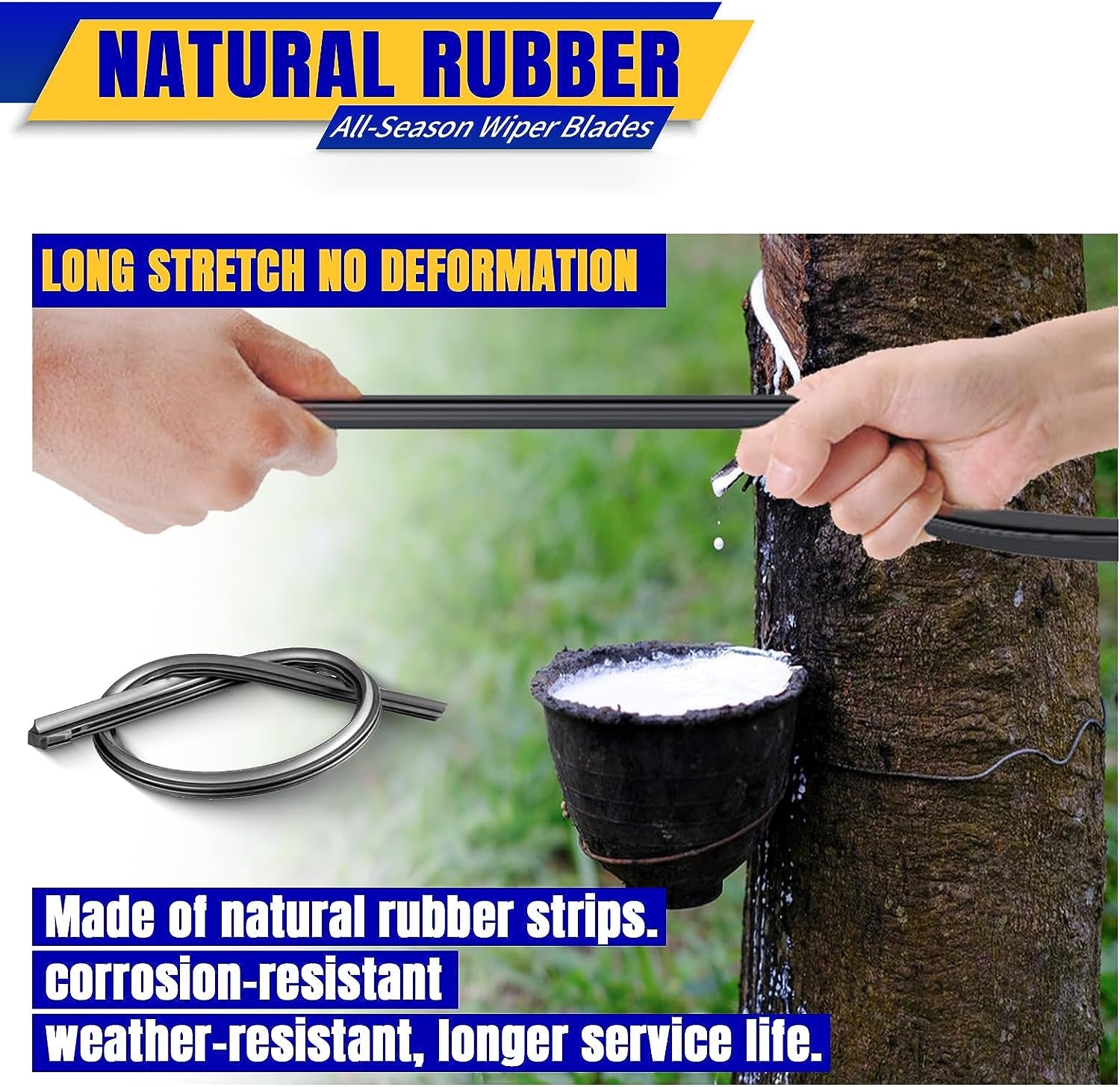 Premium Wiper Blade Replacement Set for 2005-2022 Honda Odyssey - 3 Original Equipment Blades (26"/22"/16") with U/J Hook