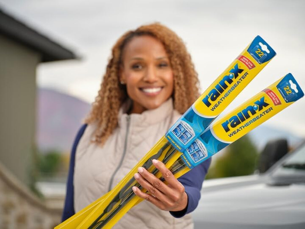 Premium 22" Weatherbeater Windshield Wiper Blades - Pack of 2, Superior OEM Quality & Durability
