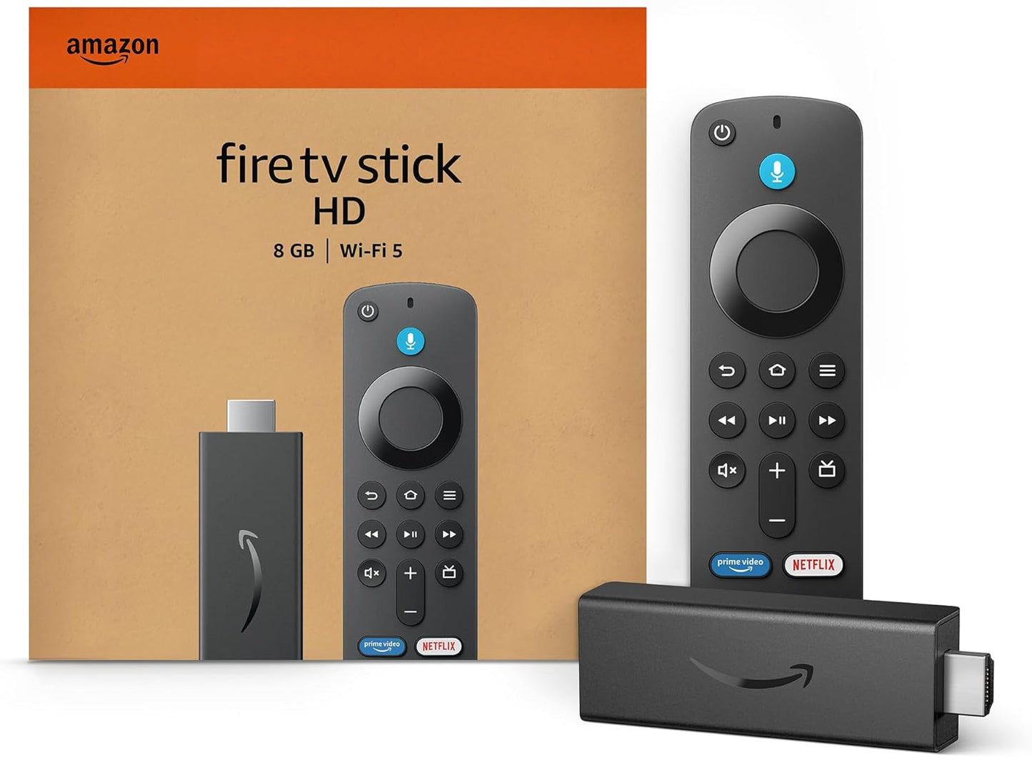 Fire TV Stick HD (Latest Model) with Free Live TV, Alexa Voice Remote, Smart Home Integration, and HD Streaming