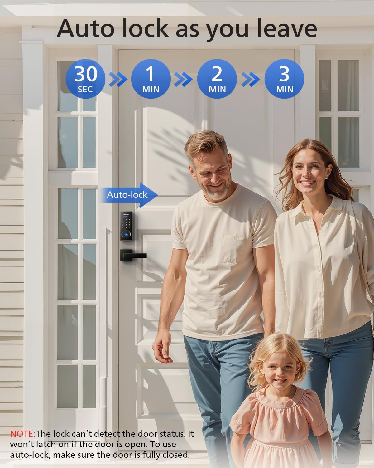 Keyless Smart Lock Set with Fingerprint Access, Digital Keypad & Auto Locking - Secure Your Front Door Effortlessly!