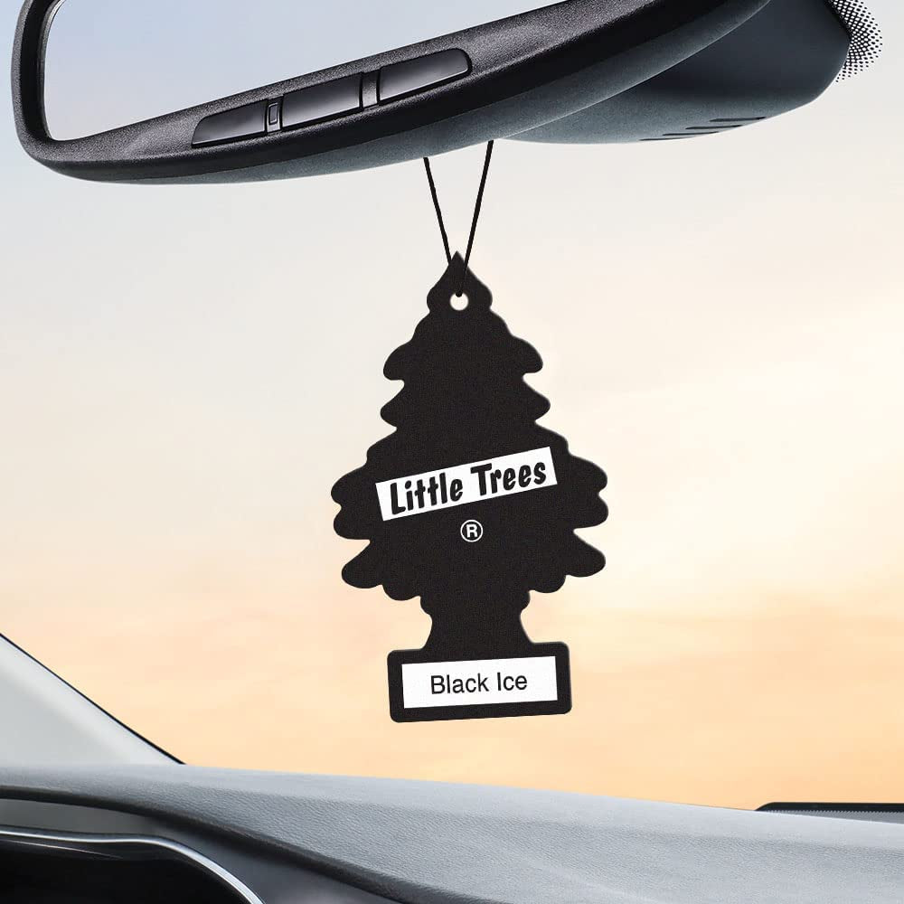 Long-Lasting Black Ice Car Air Freshener - 24 Hanging Tree Scents for Auto & Home