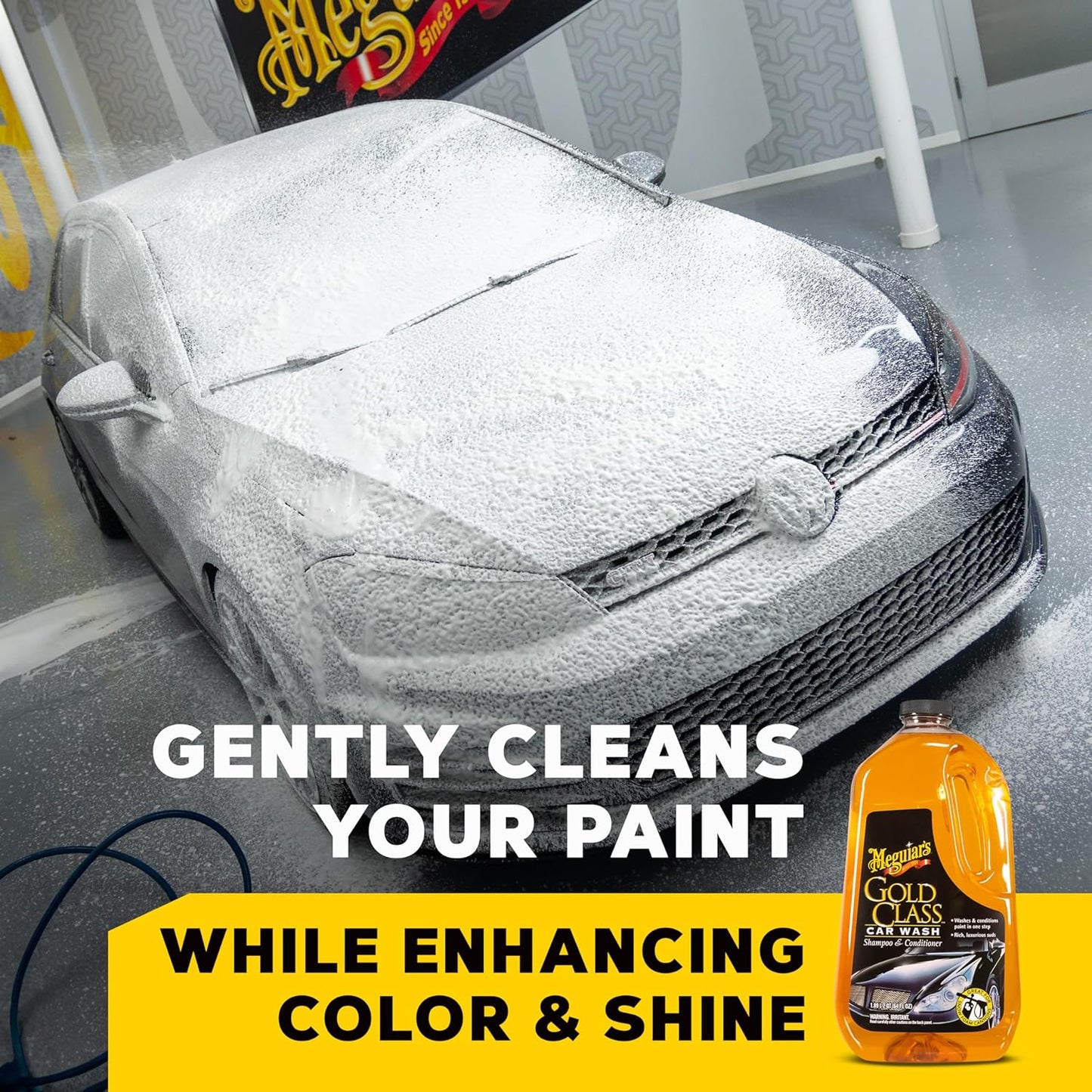 Gold Class Car Wash - Achieve Professional Shine with Foam Cannon or Bucket Wash - 64 Oz, Safe for All Paint Types