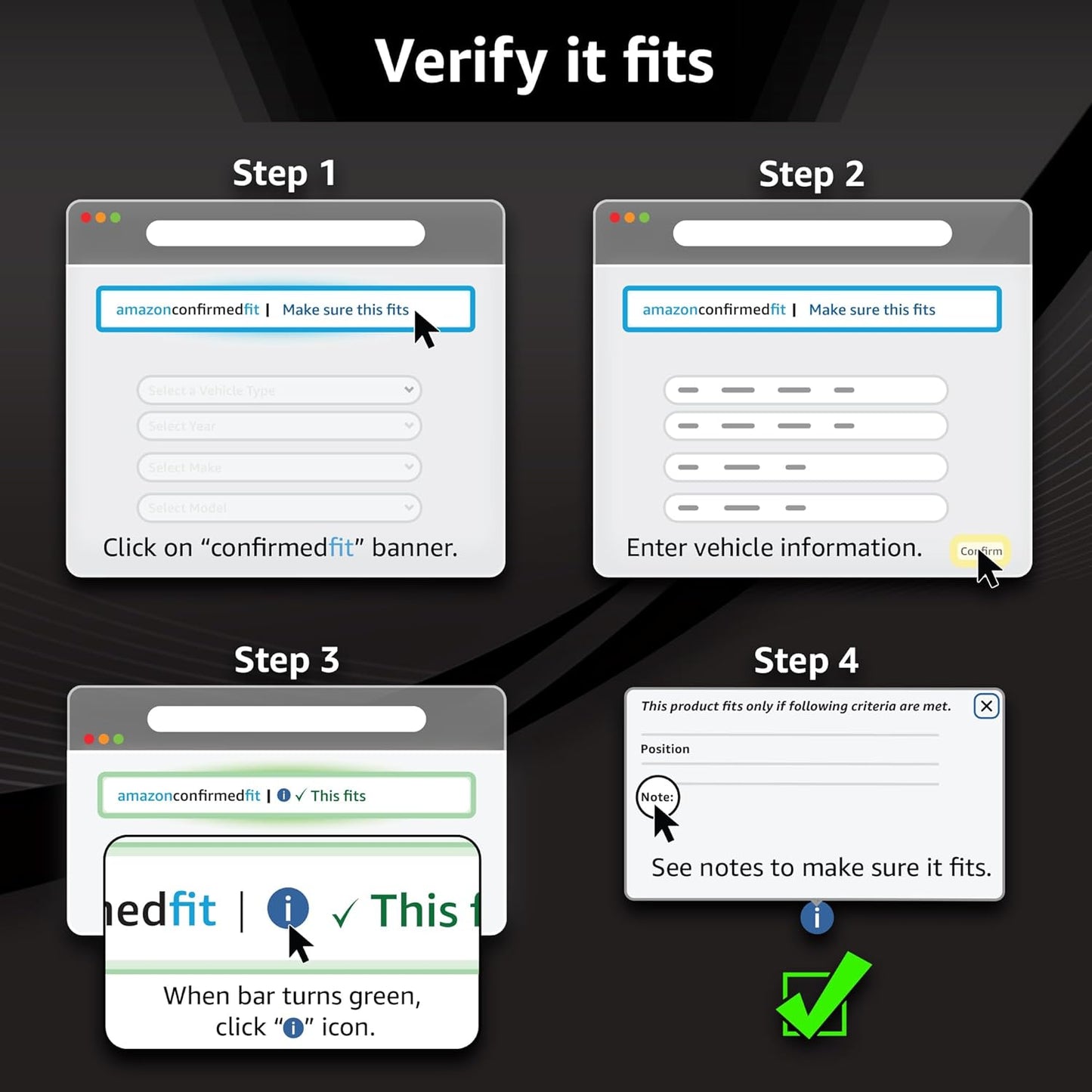 Premium Ceramic Front Brake Pads for Cadillac Escalade, Chevrolet Silverado, GMC Yukon & More - SBC1363