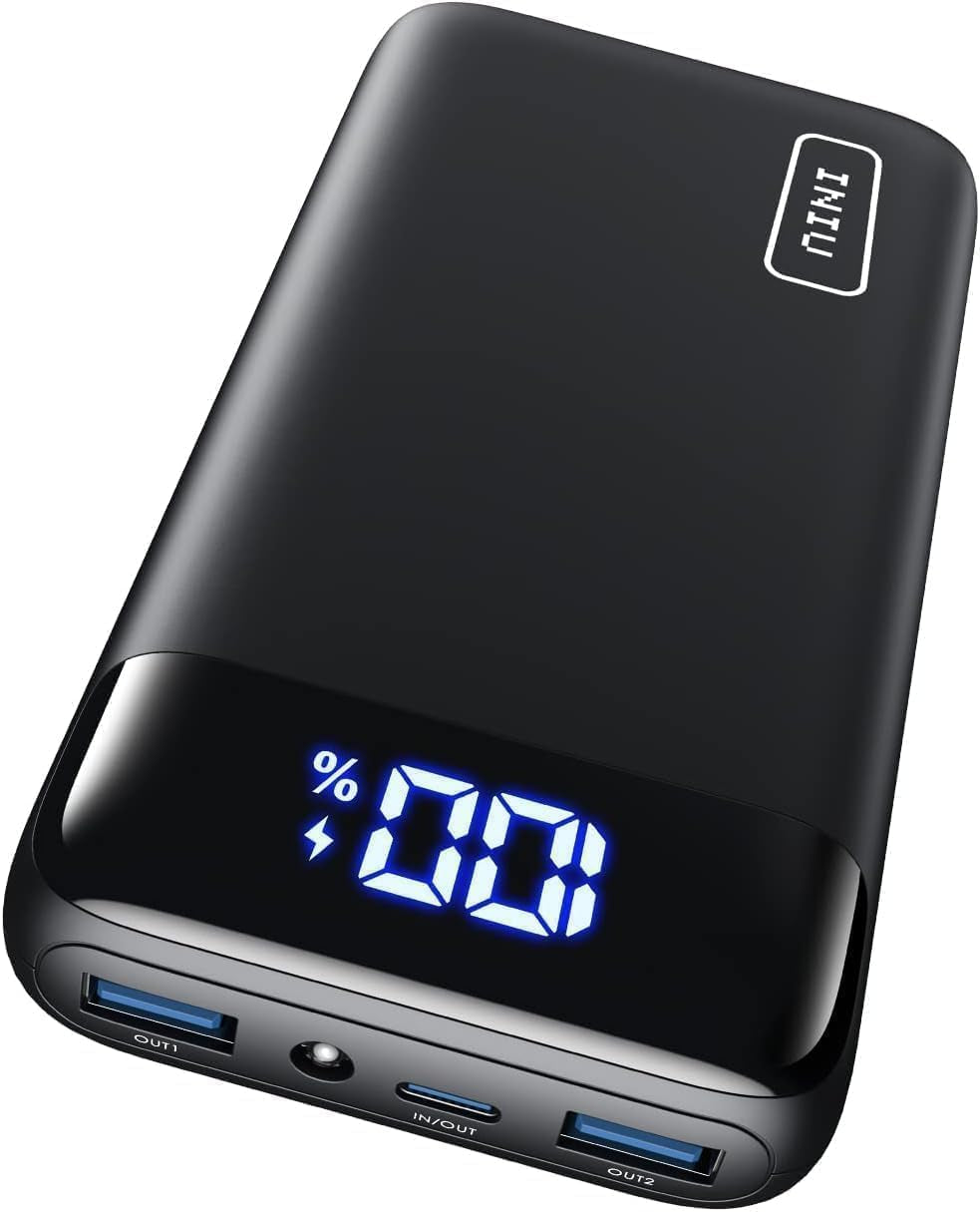 22.5W 20000mAh Portable Power Bank with USB-C Input/Output, Fast Charging, PD 3.0 & QC 4.0, LED Display, Compatible with iPhone 16/15/14/13 Pro, Samsung S23, Google Devices, iPad, and Tablets