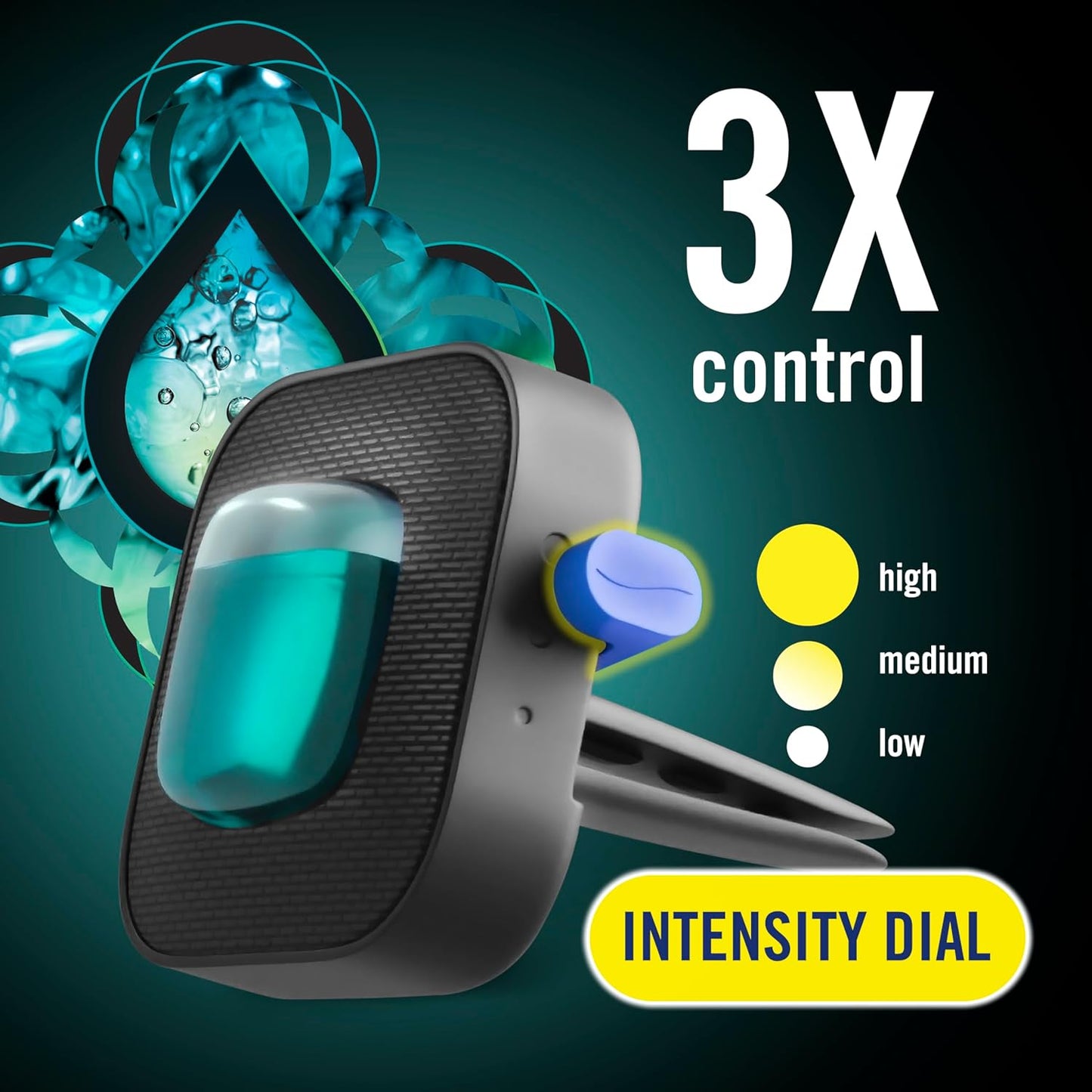 Unstopables Car Freshener Vent Clip - Fresh Scent, 4 Pack - Odor-Fighting Air Fresheners for Your Vehicle