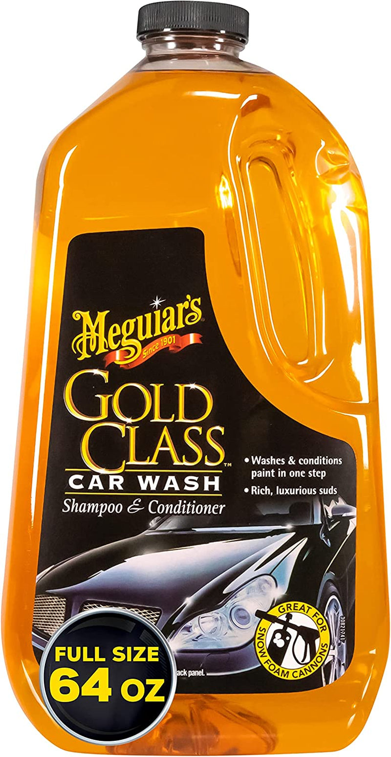 Gold Class Car Wash - Achieve Professional Shine with Foam Cannon or Bucket Wash - 64 Oz, Safe for All Paint Types