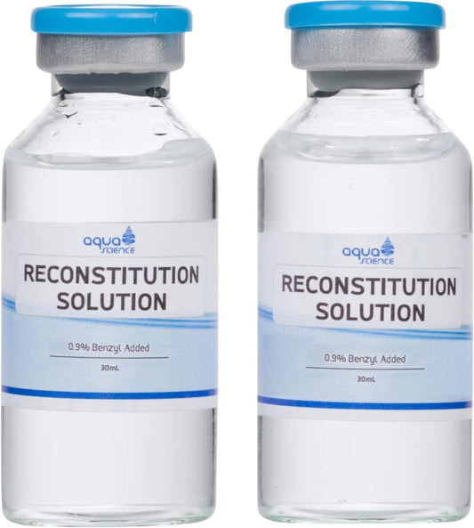 Ultra Clean Reconstitution Solution 2-Pack - 30ml Premium Glass Vials | Made in USA