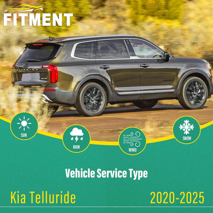 Premium All-Weather Windshield Wiper Blades Set for Kia Telluride 2020-2025 - 26" 18" 13" OEM Quality Replacement (Pack of 3)