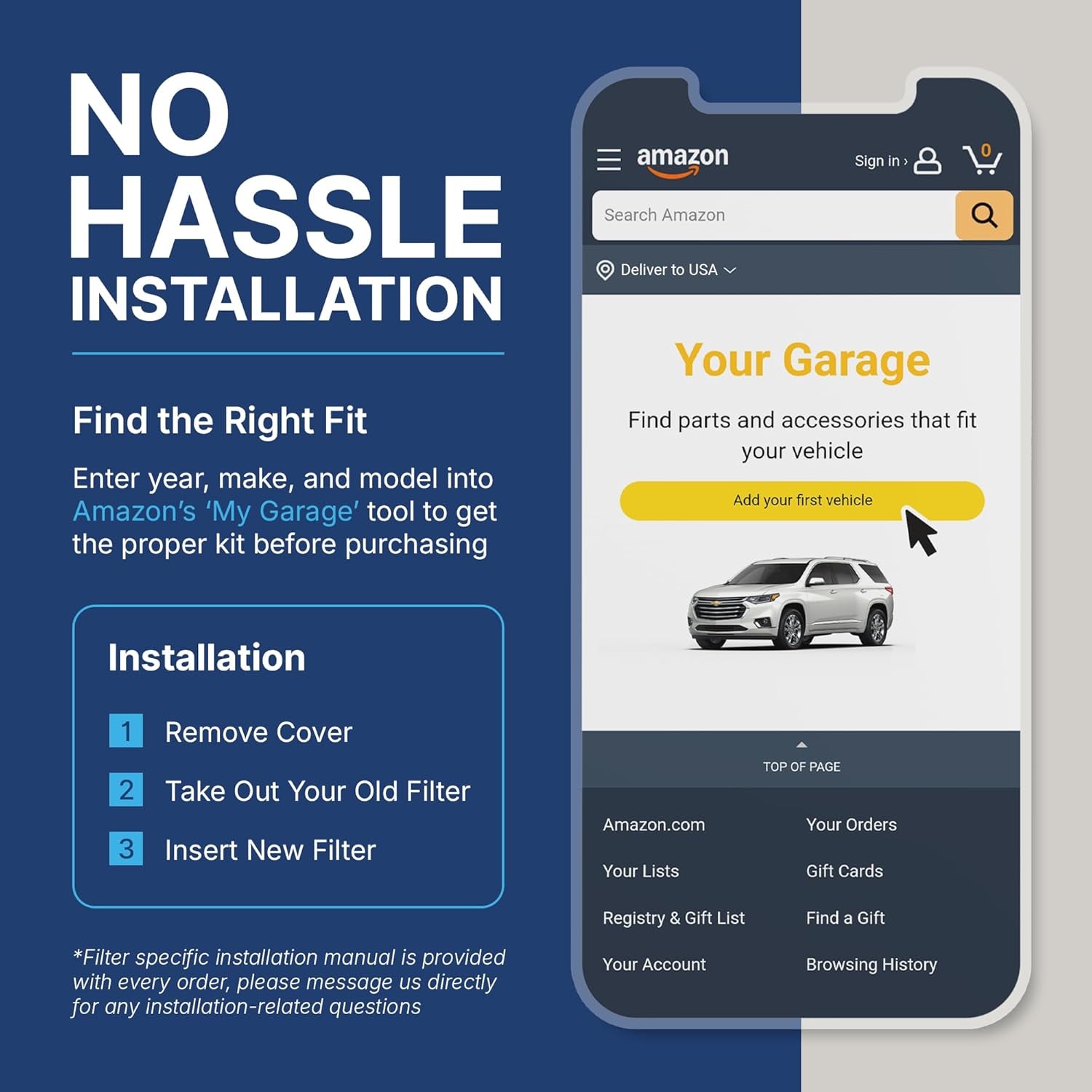 Odor Defense Breathe Easy Cabin Filter for Acura/Honda (2009-2025) - OEM Fit, 25% Longer Lasting with Activated Carbon (BE-182)