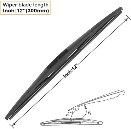 Premium Windshield Wiper Blade Set for Subaru Crosstrek & Impreza (26"+16"+12") - Original Factory Quality Replacement (Pack of 3)