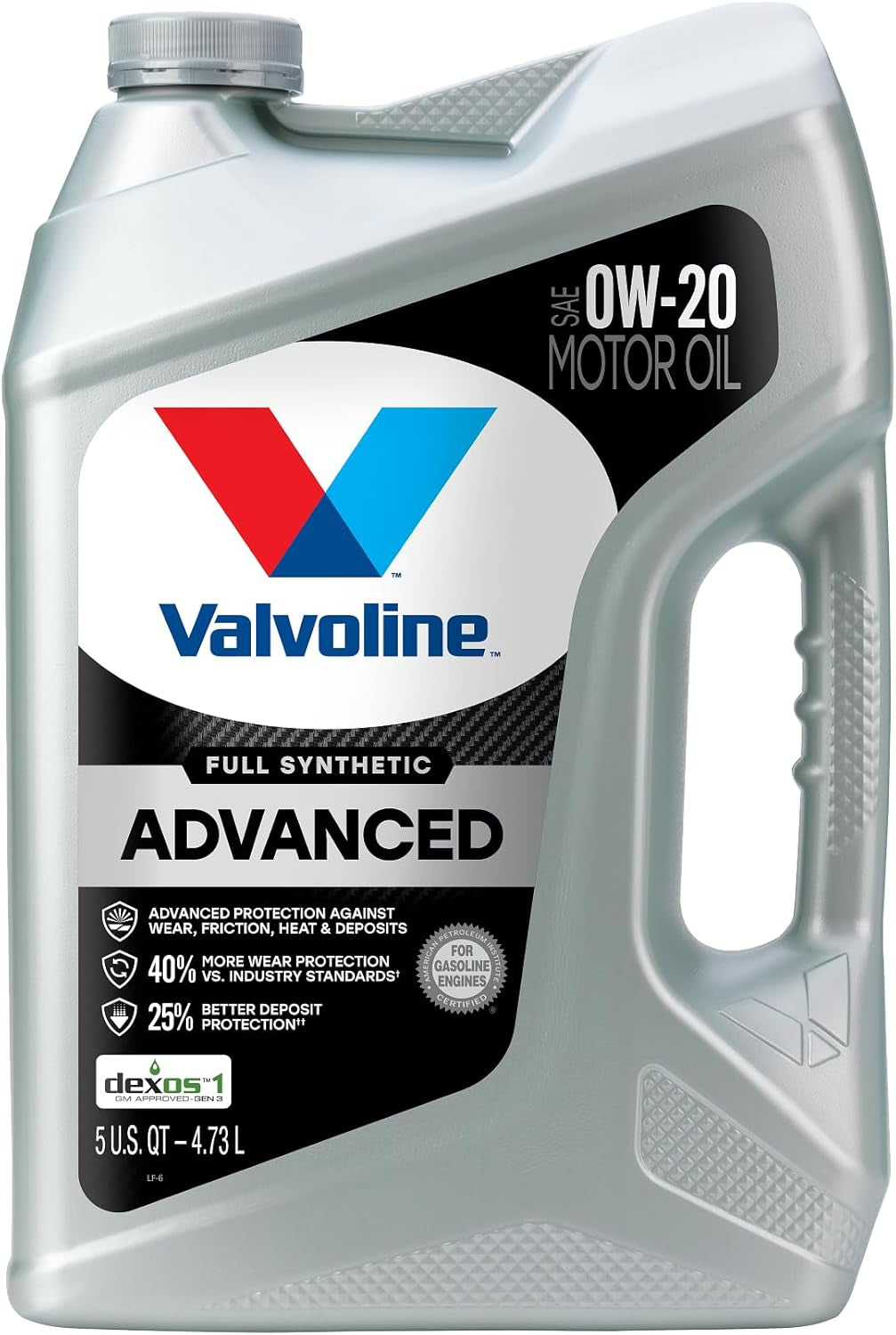 Premium Advanced Full Synthetic 0W-20 Motor Oil - 5 Quart Bottle