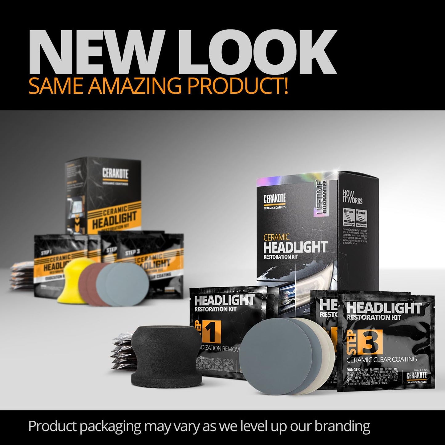 Revive Your Headlights with the ® Ceramic Headlight Restoration Kit – Lasts for Life, No Power Tools Needed, 10 Wipe Kit for Like-New Clarity!