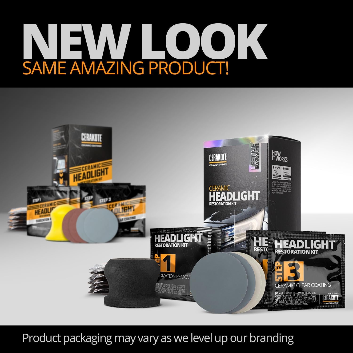 Revive Your Headlights with the ® Ceramic Headlight Restoration Kit – Lasts for Life, No Power Tools Needed, 10 Wipe Kit for Like-New Clarity!