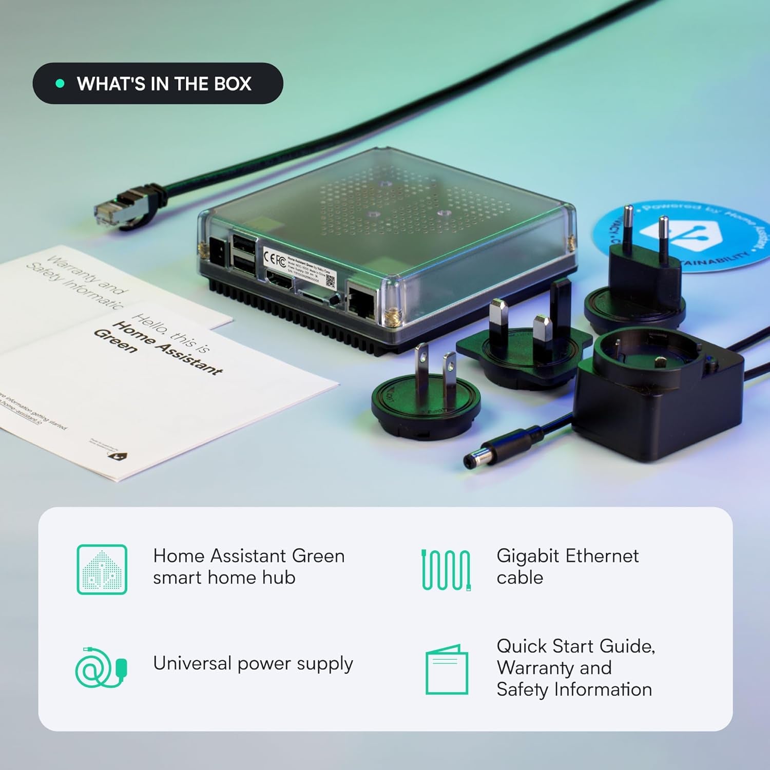 Home Assistant Green | Advanced Smart Home Hub for Enhanced Automation | Official Hardware