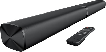 Premium Sound Bar for Smart TVs - Bluetooth, ARC, Optical, and AUX Connectivity, Auto Volume Boost, 3 Equalizer Modes, 2-in-1 Detachable Design for TVs, PCs, Gaming, and Projectors